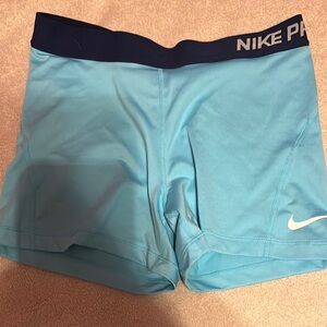 Nike Women's Pro Blue Shorts
